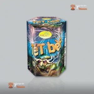 Feu d'artifice Tét Bèf - batterie 19 départs calibre 30mm La Réunion Vidéo démonstration feu d'artifice Tét Bèf